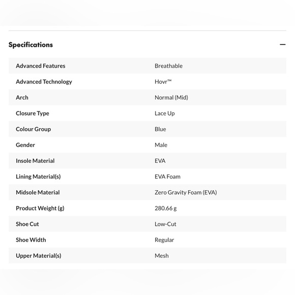 MENS Under Armour HOVR Sonic6 Running shoe . - Picture 9 of 10